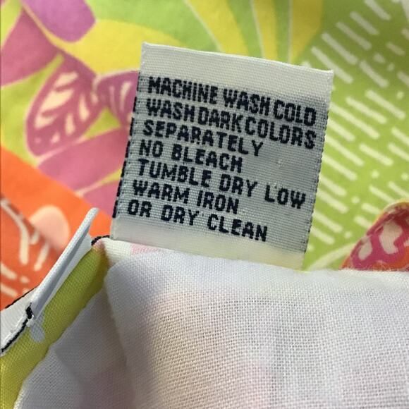 Lilly Pulitzer Multi Chefs Blend Patchwork Print Fish Print Skirt sz 6 - Picture 4 of 4